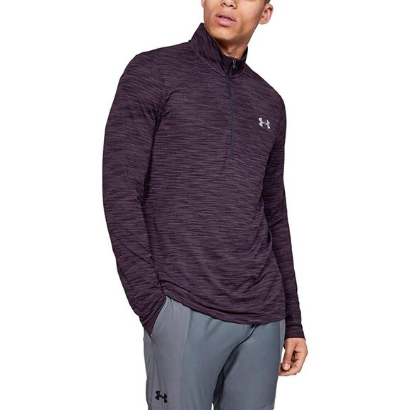 Under Armour Other - Under Armour Vanish Seamless 1/2 Zip Space Dye Kinetic Purple Pullover Mens XL